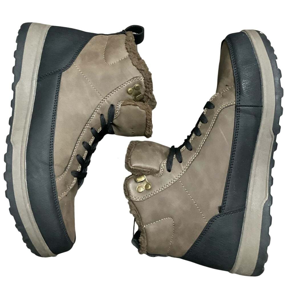 Weatherproof Men's Logjam Memory Foam Sneaker Boots Brown Size 11 NIB NEW